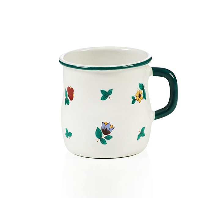 Riess Emaille Tasse Gmundner Streublumen