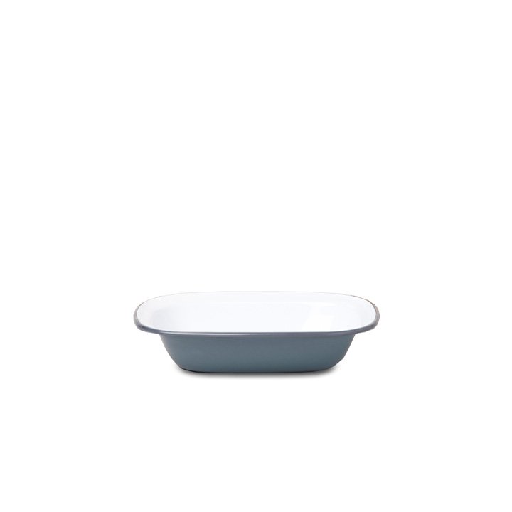 Falcon Emaille Pie Dish Ofenschale grau