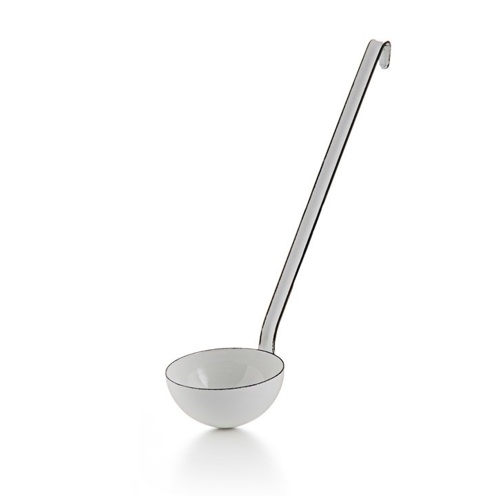 Riess Emaille Schöpflöffel weiß 9cm Kelle