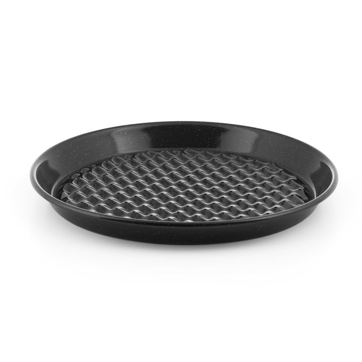 Riess Emaille Grilltasse rund