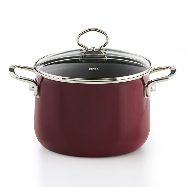 Riess Emaille Fleischtopf Rosso 2 Liter