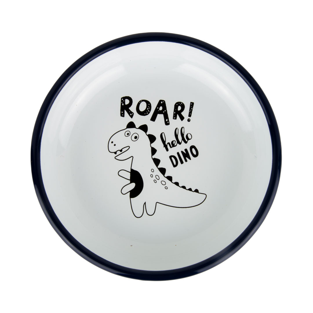 Emaille Kinderteller Dino