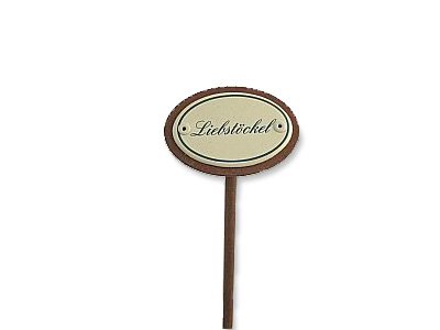 Emaille Kräuterstecker Kräuterschild Liebstöckel Maggikraut