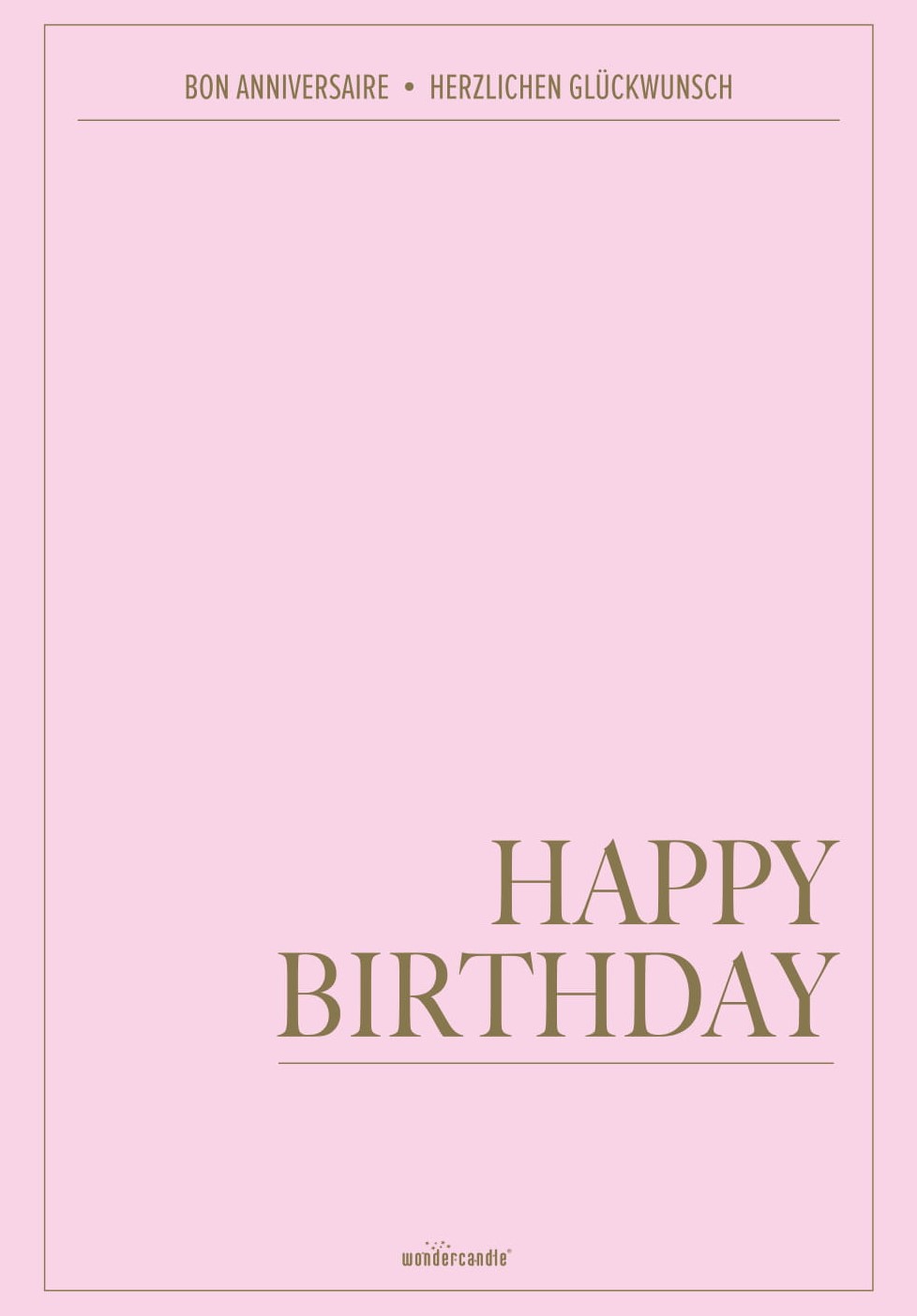 Happy Birthday XL Postkarte Deluxe Edition postcard