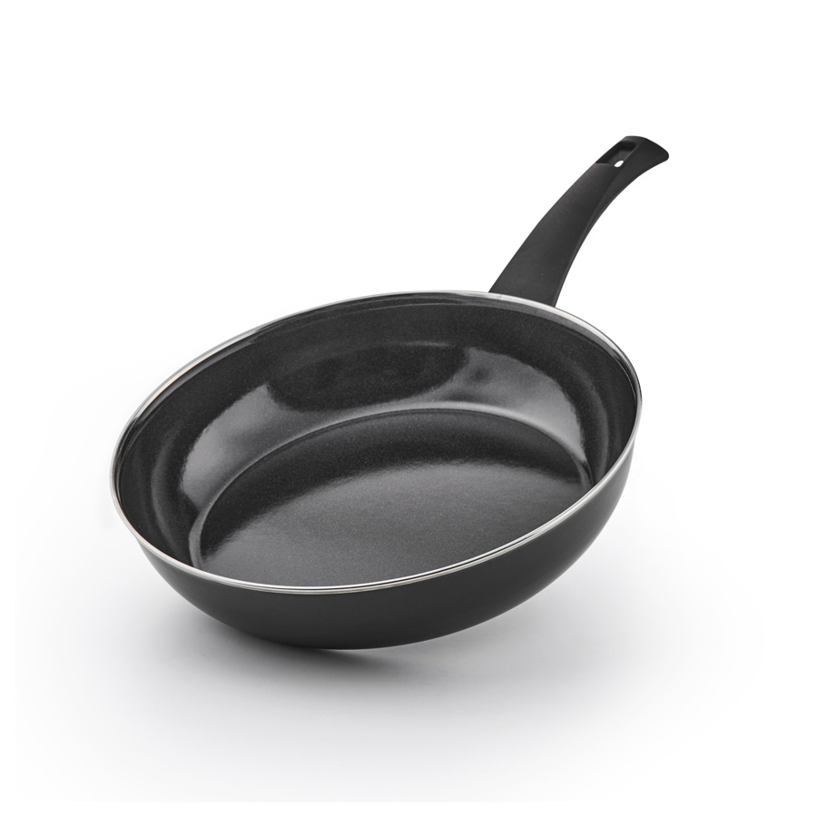 Riess Emaille Pfanne Dark Grey 28cm Emaile Pfanne PUR