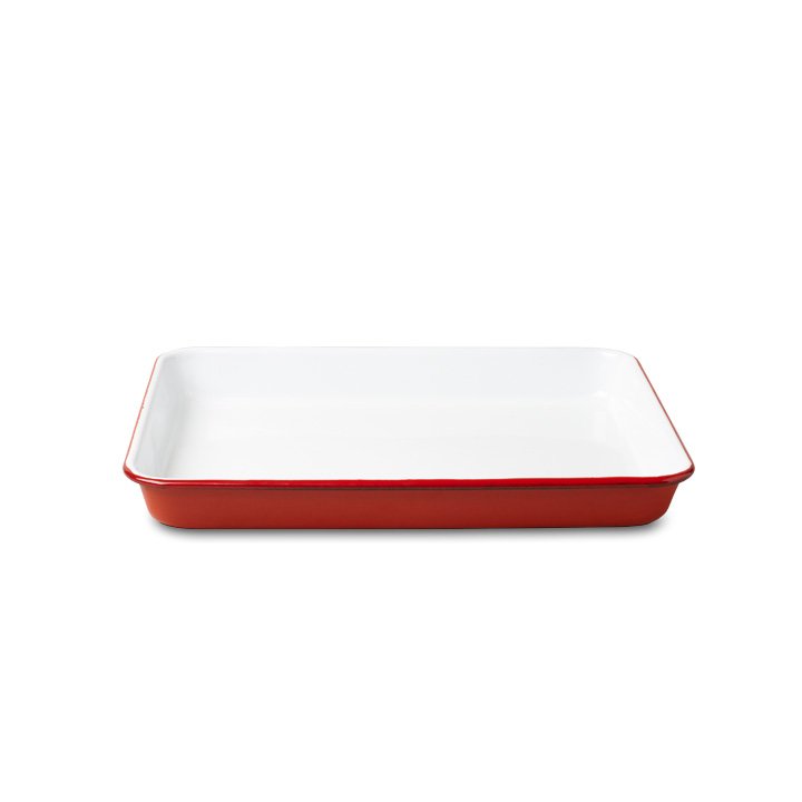 Falcon Emaille Tablett rot