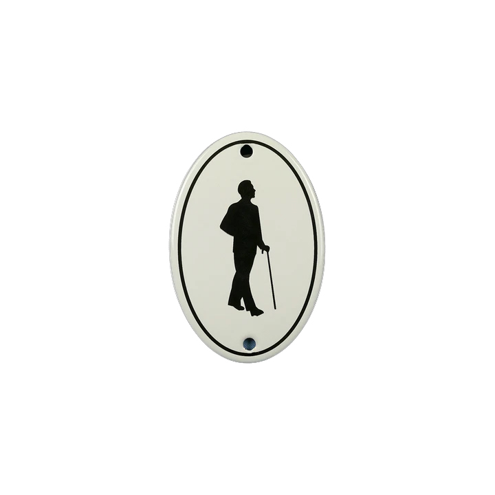 Emaille Schild Türschild Herren Emailschild