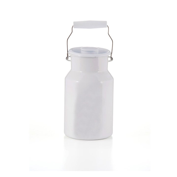 Emaille riess Milchkanne weiß 1,5 Liter