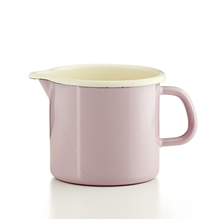 Riess Schnabeltopf rosa 1 Liter Emaille