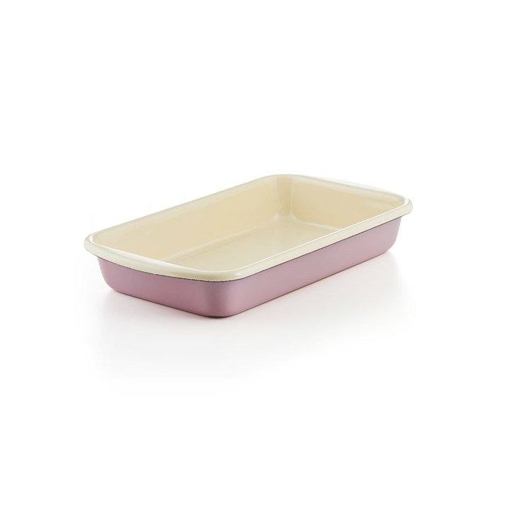 Emaille Riess Auflaufform rosa pastell