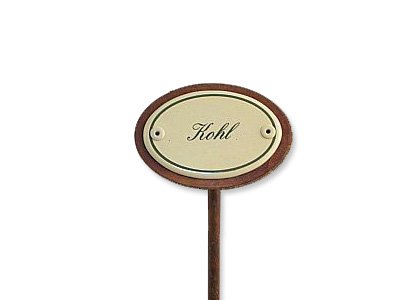 Emaille Gemüseschild Gemüsestecker Kohl