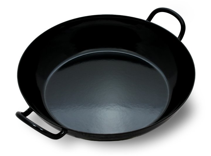 Riess Emaille Schlemmerpfanne schwarz 30cm