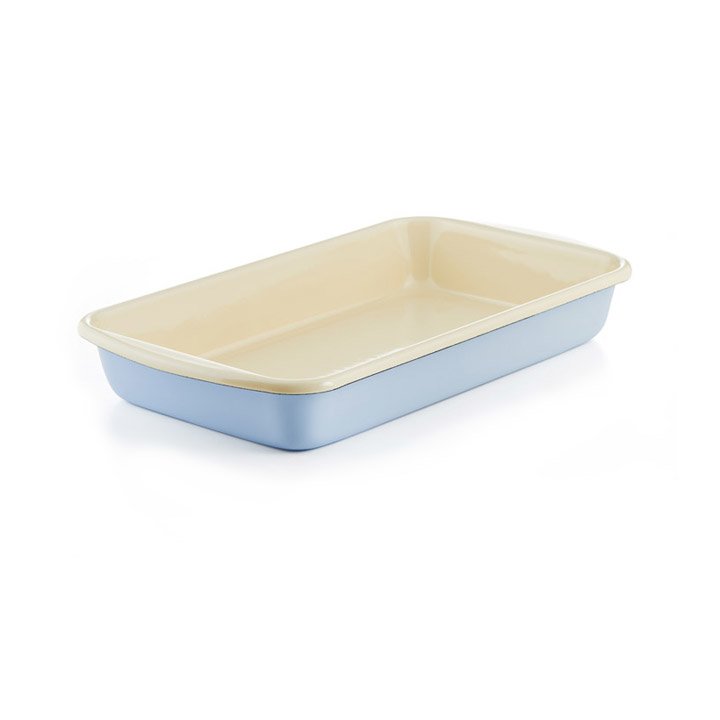 Riess Emaille Auflaufform hellblau pastell