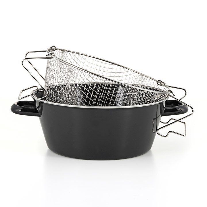 Riess Pommes-frites Pfanne emaille