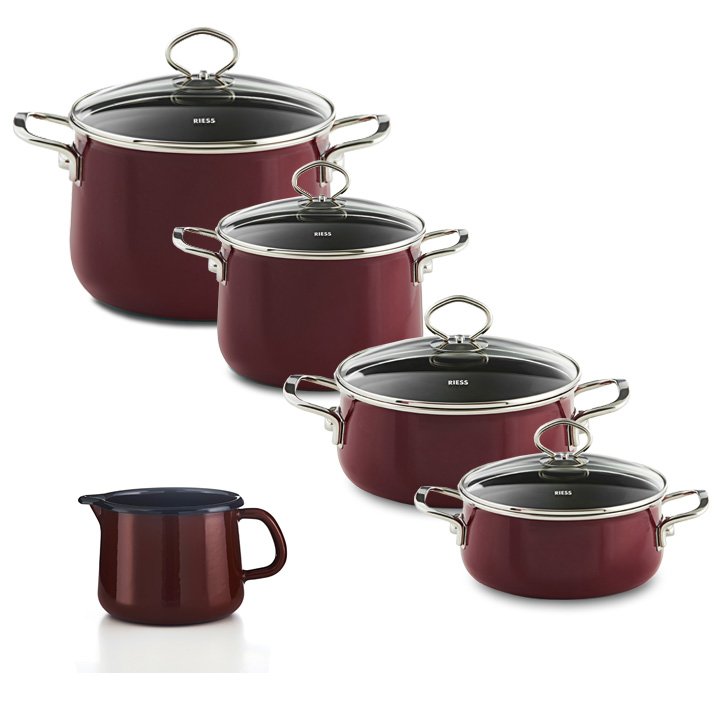 Riess 5er Sets Rosso Familienset Schnabeltopf