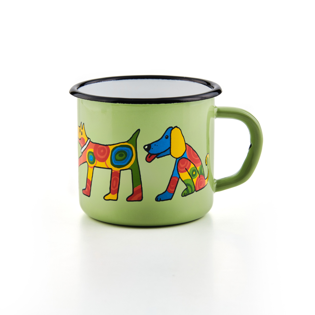 Kindertasse hellgrün 250ml Hund