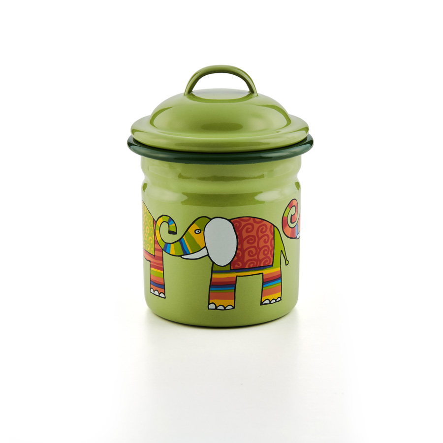 Emaille Zuckerdose Kinder Döschen Dose