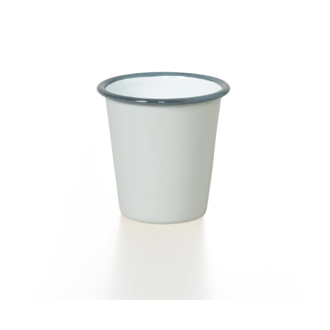 Emaille Becher konisch Oyster Grey 300ml
