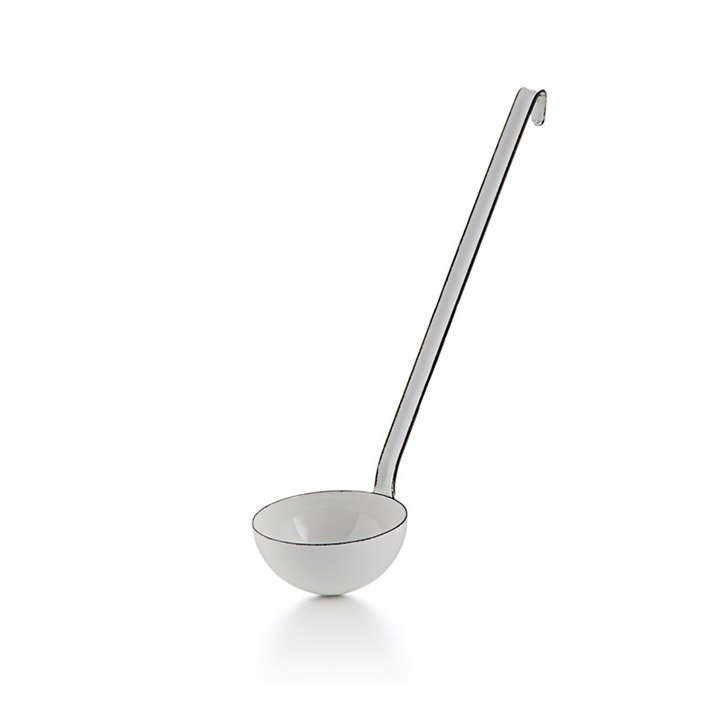 Riess Emaille Schöpflöffel weiß 8cm Kelle