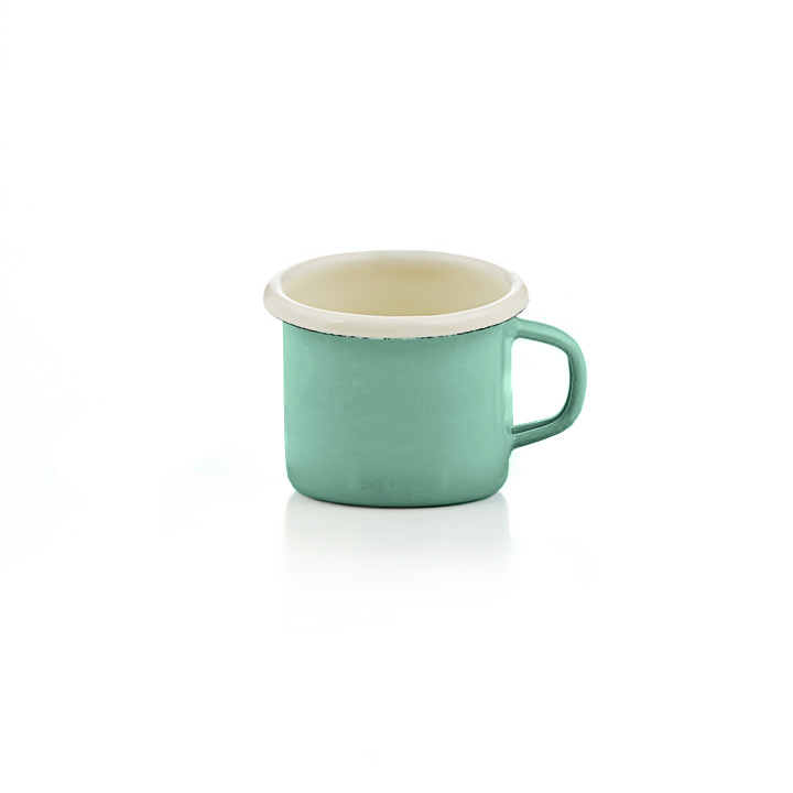 Emaille Espressotasse mintgrün