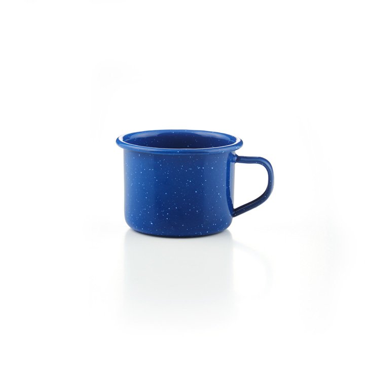 GSI Emaille Espressotasse blau