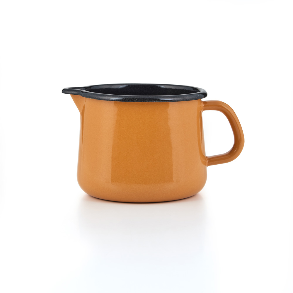 Riess Emaille Schnabeltopf orange 1 liter