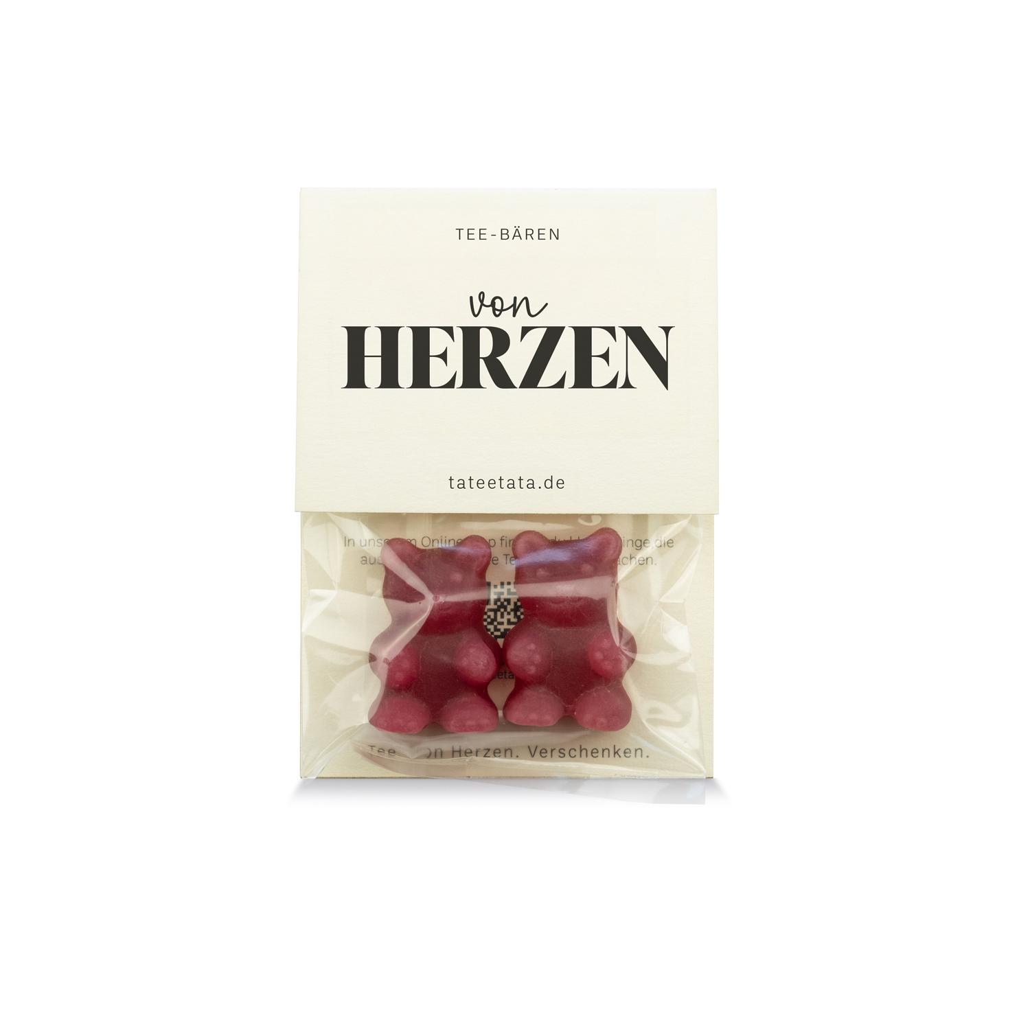 von Herzen |Tee-Bären MINI | Himbeer Vanille Geschmack