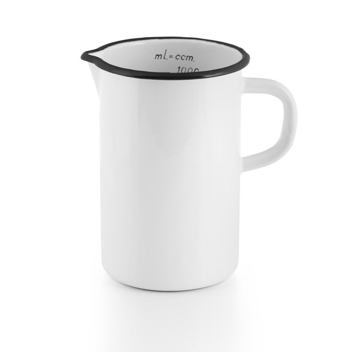 Emaille Litermaß Krüger 1 Liter messbecher