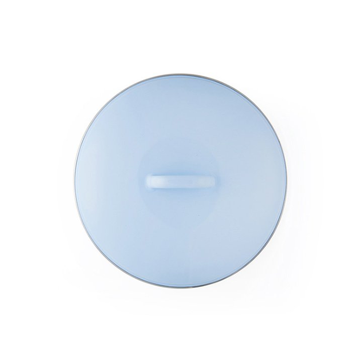 Riess Emaille Deckel Ersatzdeckel 18cm Bunt hellblau pastell