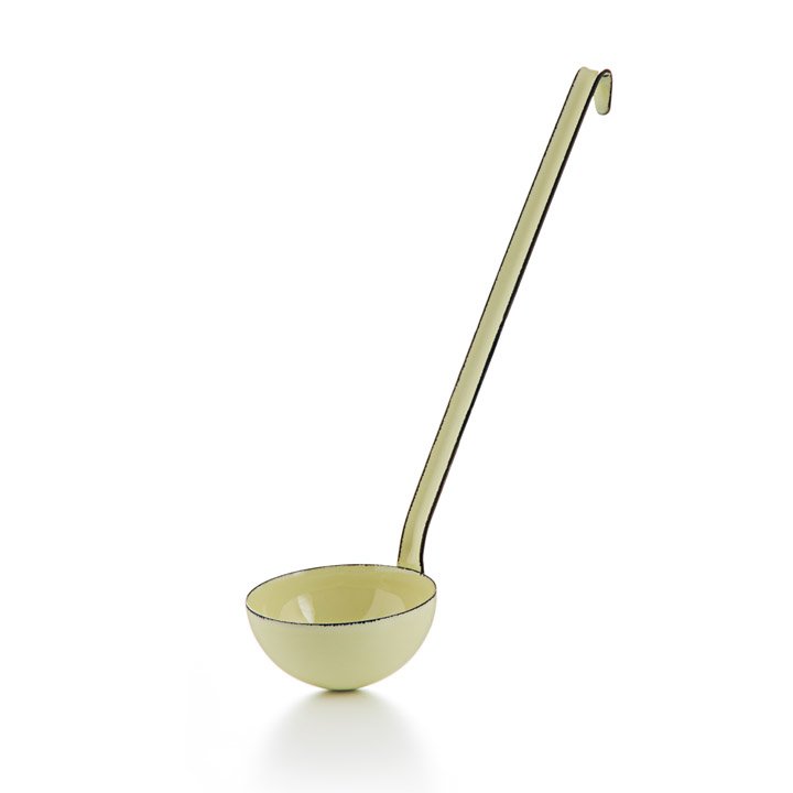 Riess Emaille Schöpflöffel gelbgrün 8cm pastell