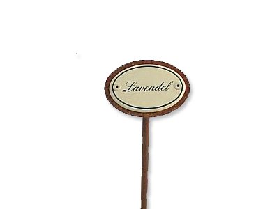 Emaille Kräuterstecker Kräuterschild Lavendel 