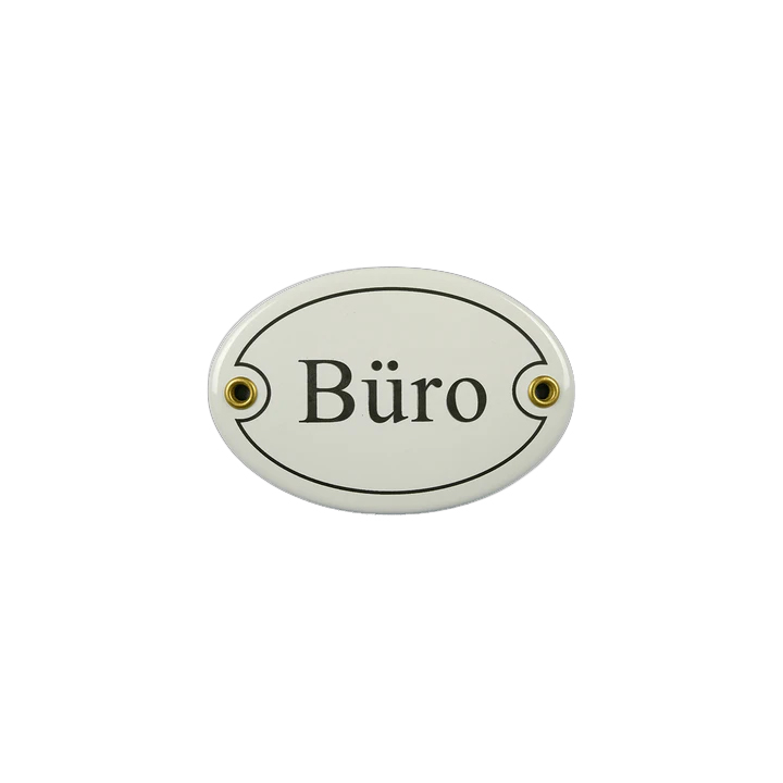 Emaille Schild Türschild Büro
