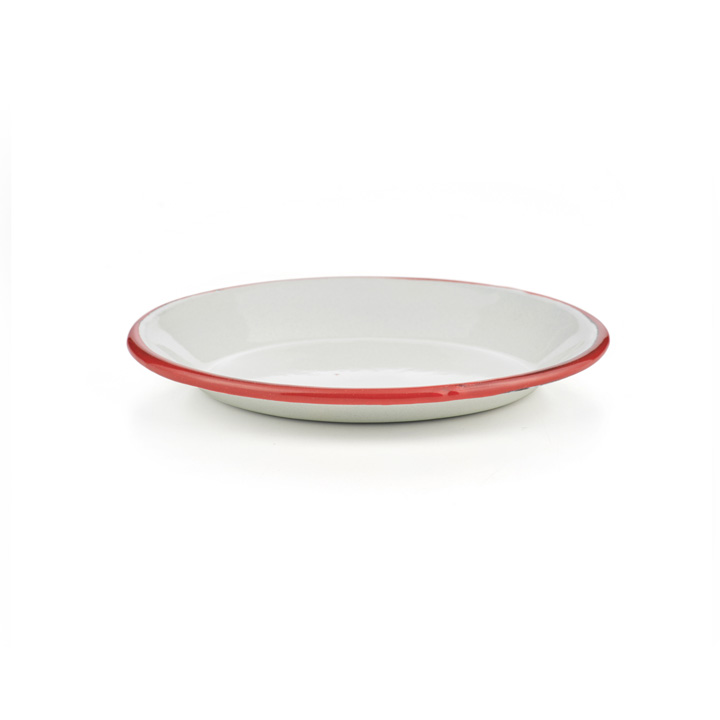 Emaille Unterteller Bordeaux 14cm Tellerchen