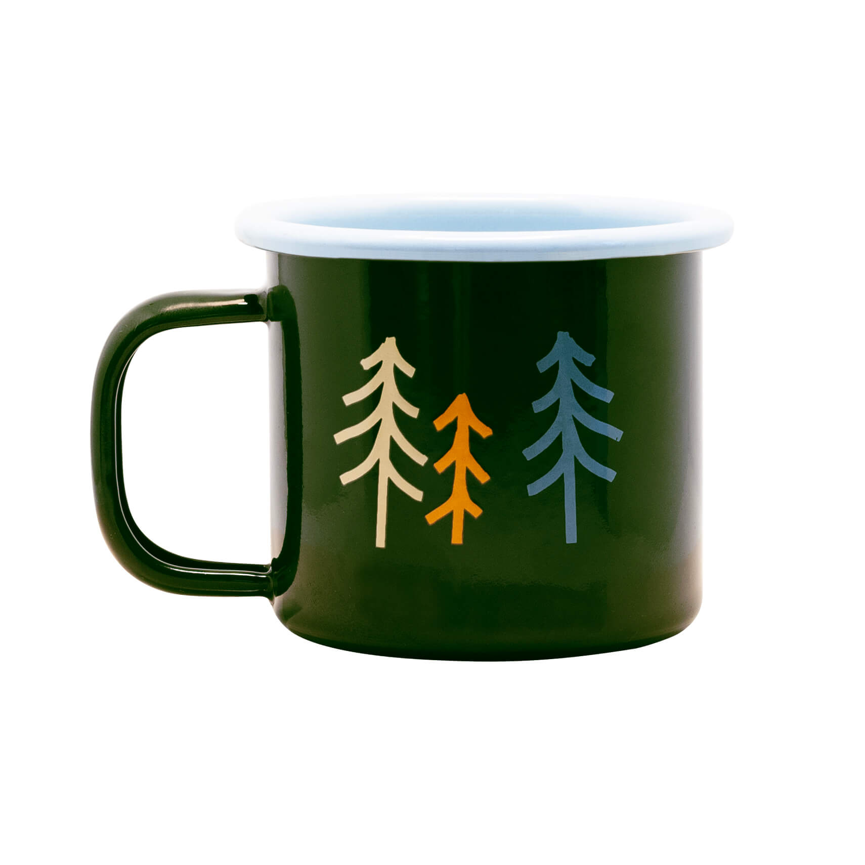 Kleine Emaille Tasse Wald 250ml
