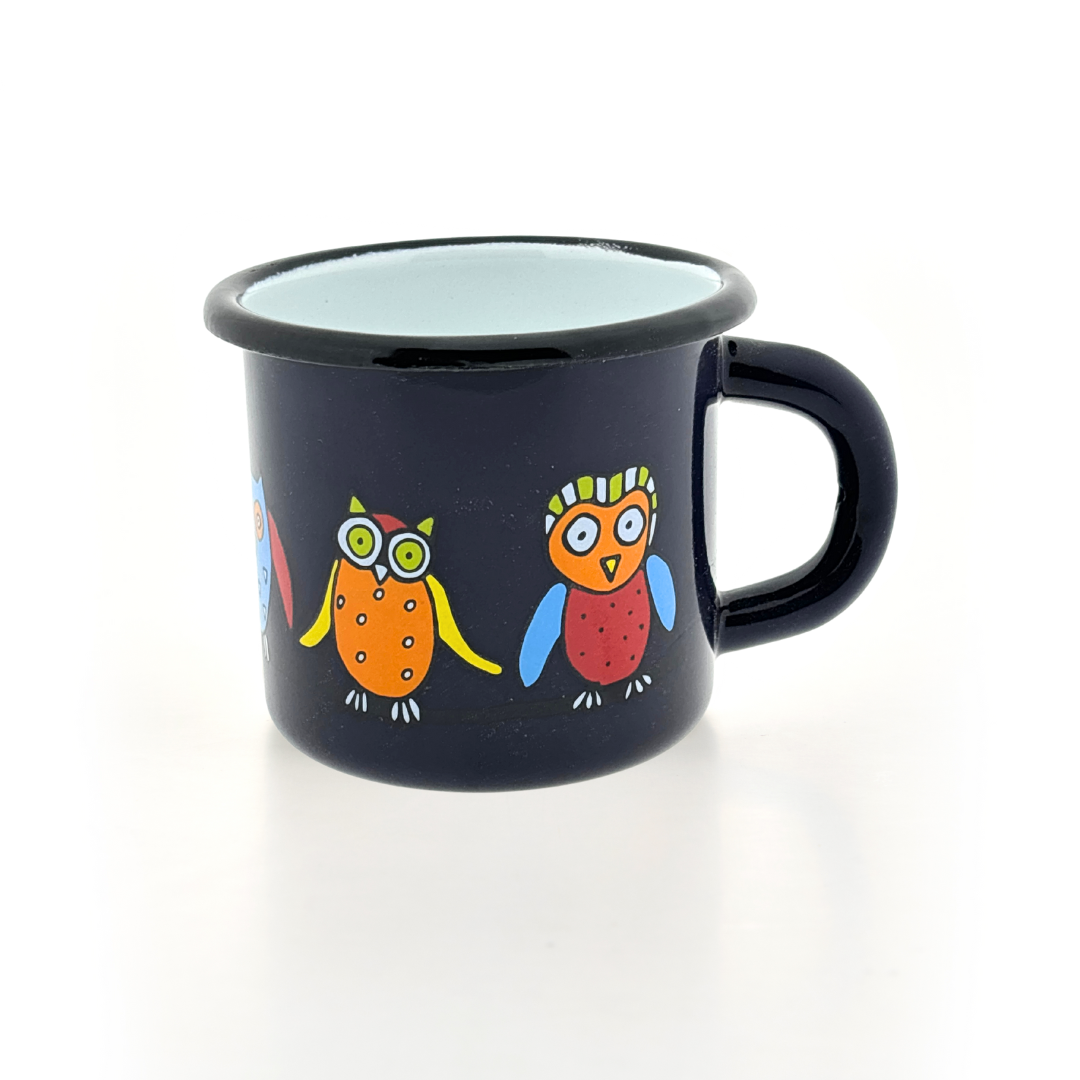Kindertasse dunkelblau 350ml Eule