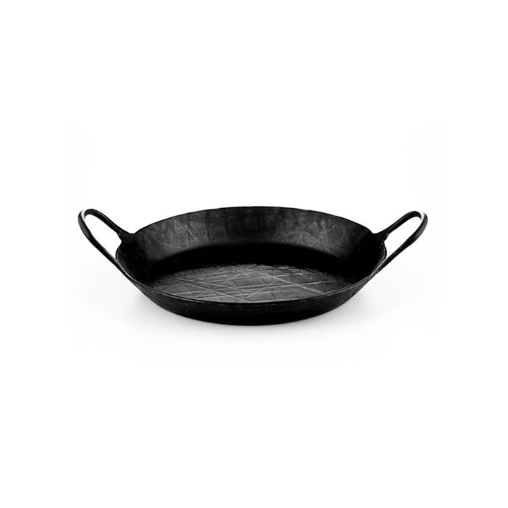 Helmensdorfer Hammer-geschmiedete Servierpfanne Eisenpfanne 24cm