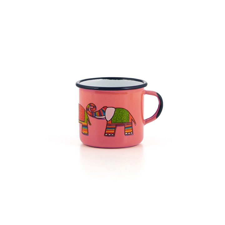 Emaille Kindertasse apricot