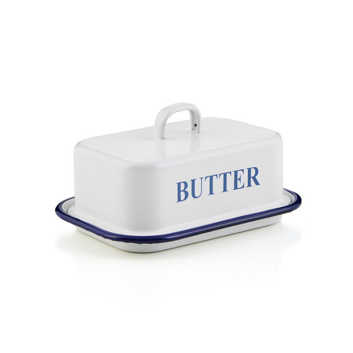 Emaille Butterdose