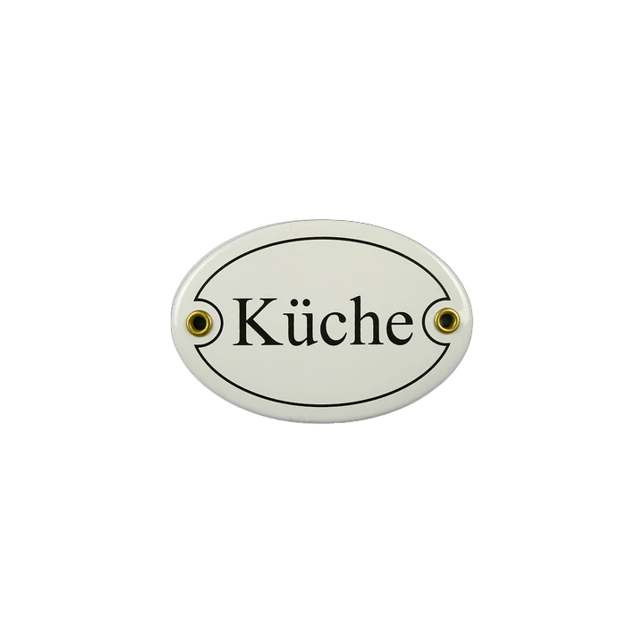 Emaille Schild Türschild Küche 