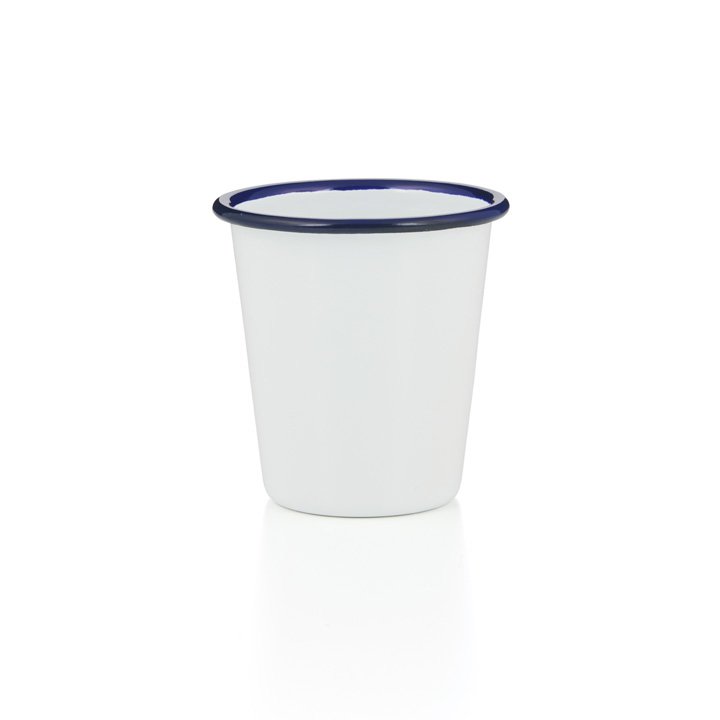 Falcon Emaille Tumbler Becher weiß