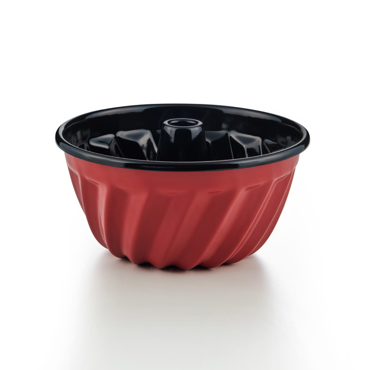 Riess Emaille Riess Guglhupfform 24cm Color rot