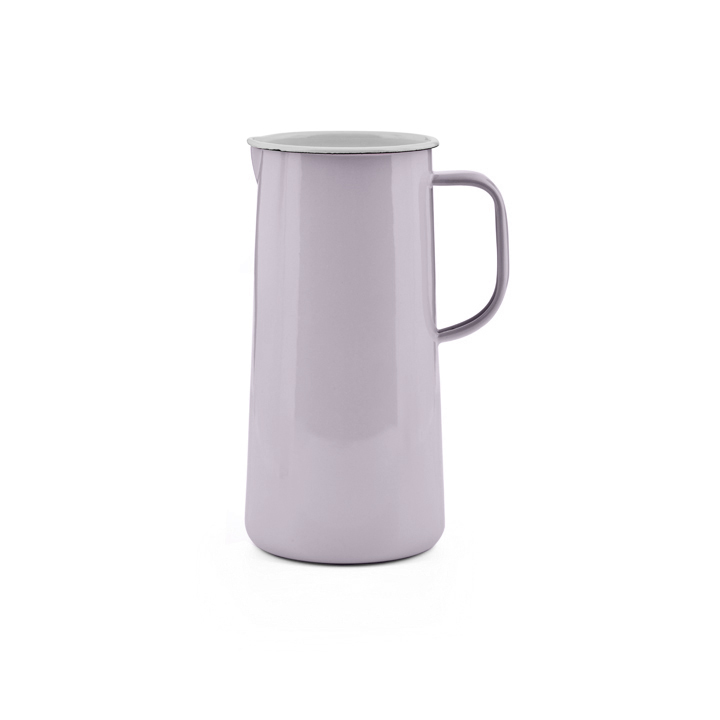 Falcon Emaille Wasserkanne, Wasserkrug, Krug, Vase, pale lilac, zartlila