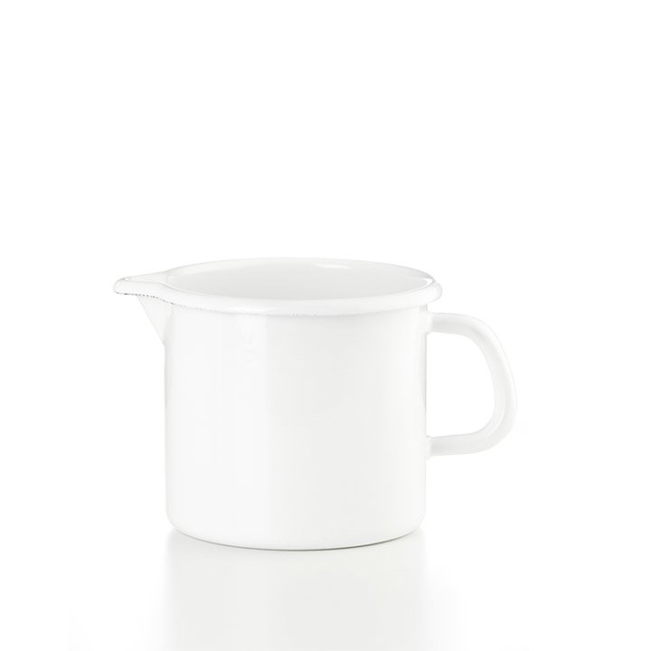 Riess Schnabeltopf weiss Emaille 0,75 Liter