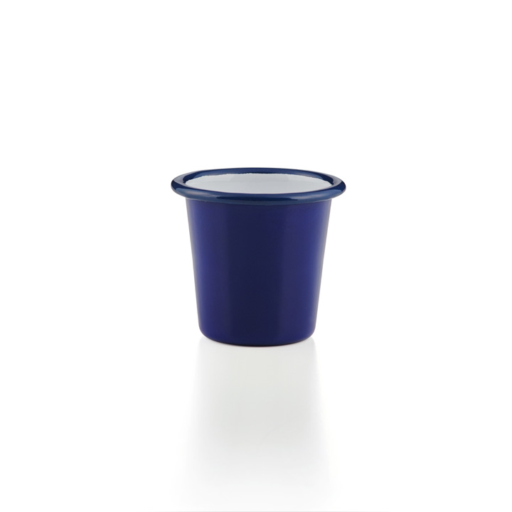 Falcon Emaille Mini Becher Tumbler dunkelblau 