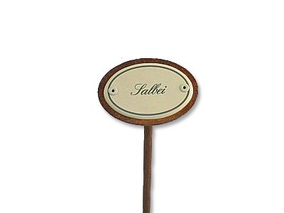 Emaille Kräuterstecker Kräuterschild Salbei