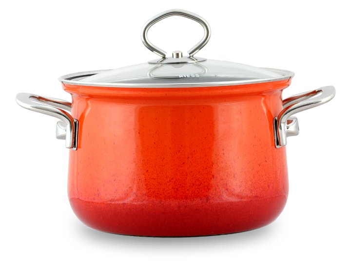 Riess Emaille Fleischtopf Corall 1 Liter