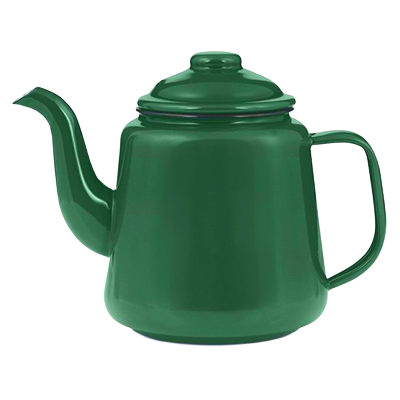 Emaille Tee- und Kaffeekannen