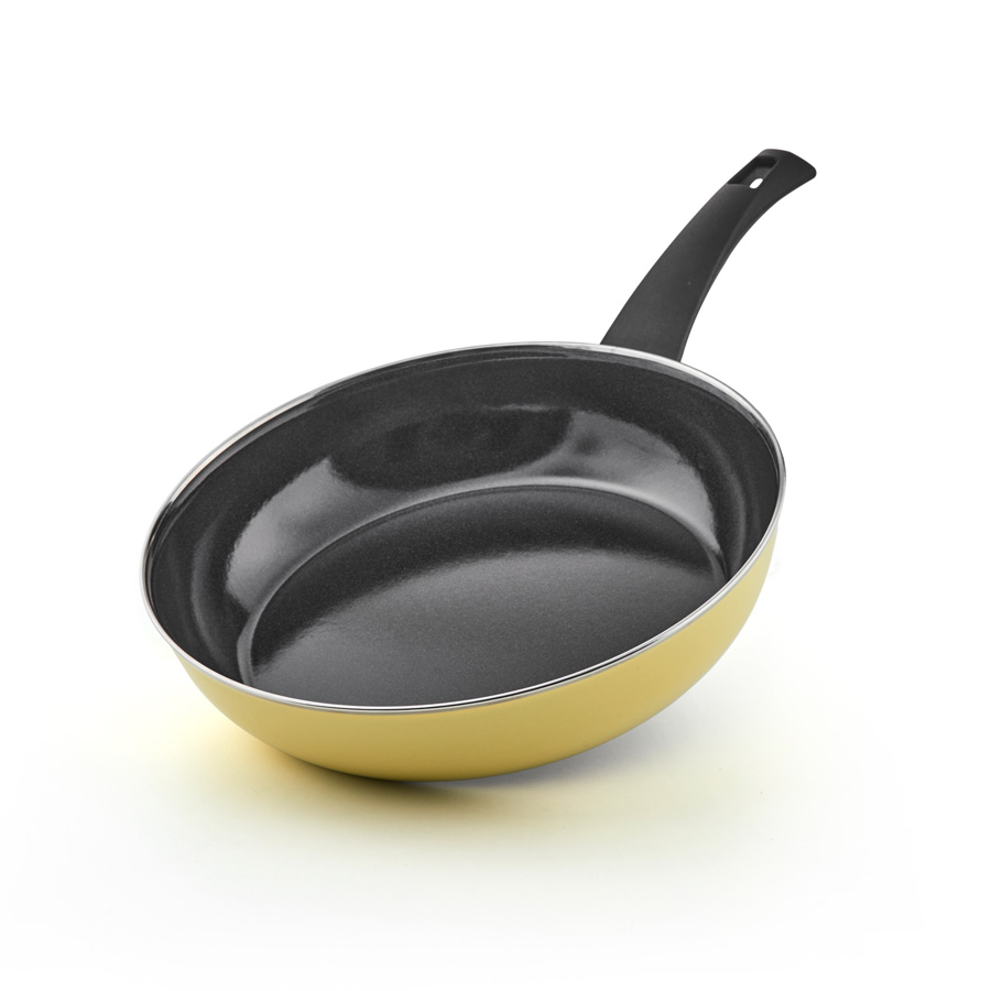 Riess Emaille Pfanne Lemon 28cm Emaile Pfanne PUR