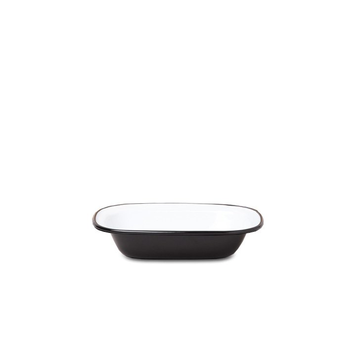Falcon Emaille Pie Dish Ofenschale schwarz