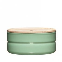 Vorratsdose mit Eschenholzdeckel 615ml Slow Green